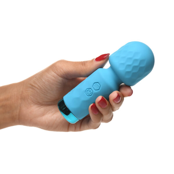 Bang! 10X Mini Silicone Wand Blue - Image 3