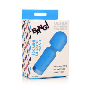 Bang! 10X Mini Silicone Wand Blue