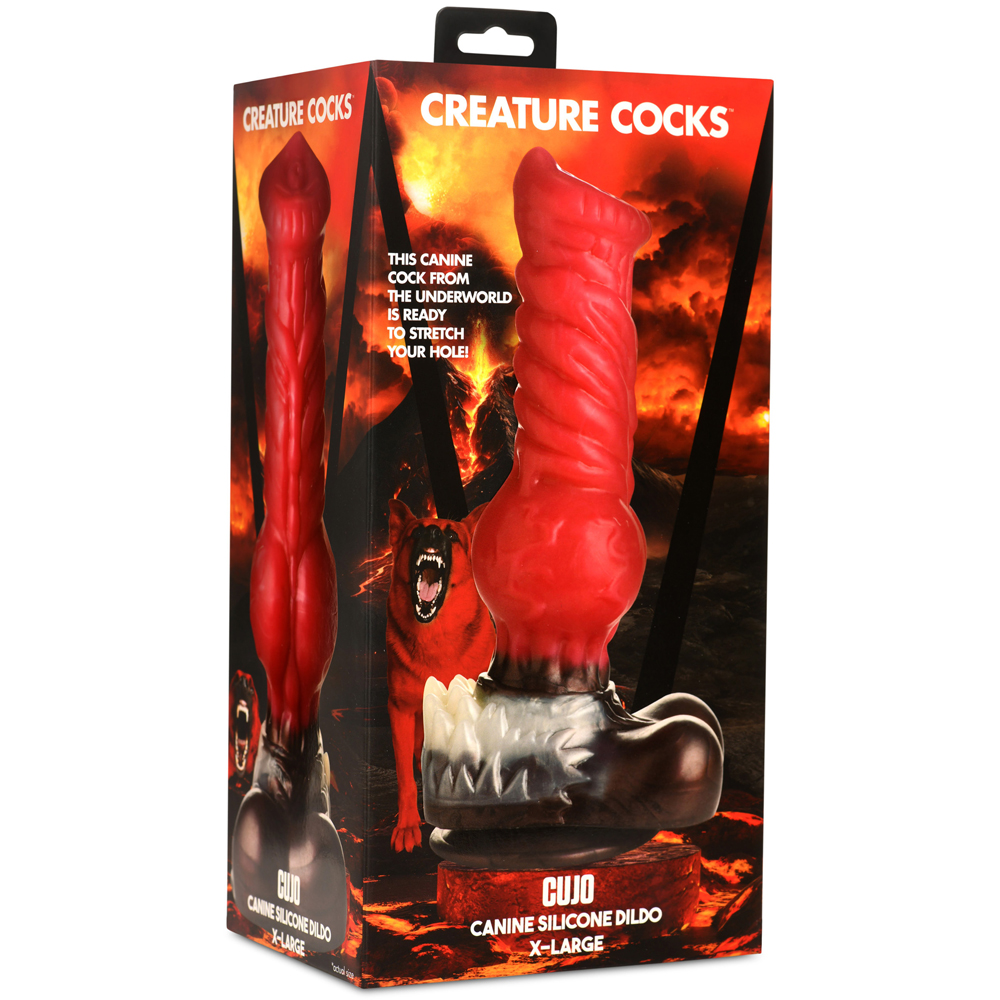 Creature Cocks Cujo Canine Silicone Dildo X-Large 1 Creature Cocks Cujo Canine Silicone Dildo X-Large