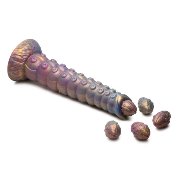 Creature Cocks Deep Invader Tentacle Ovipositor Silicone Dildo With Eggs - Image 3