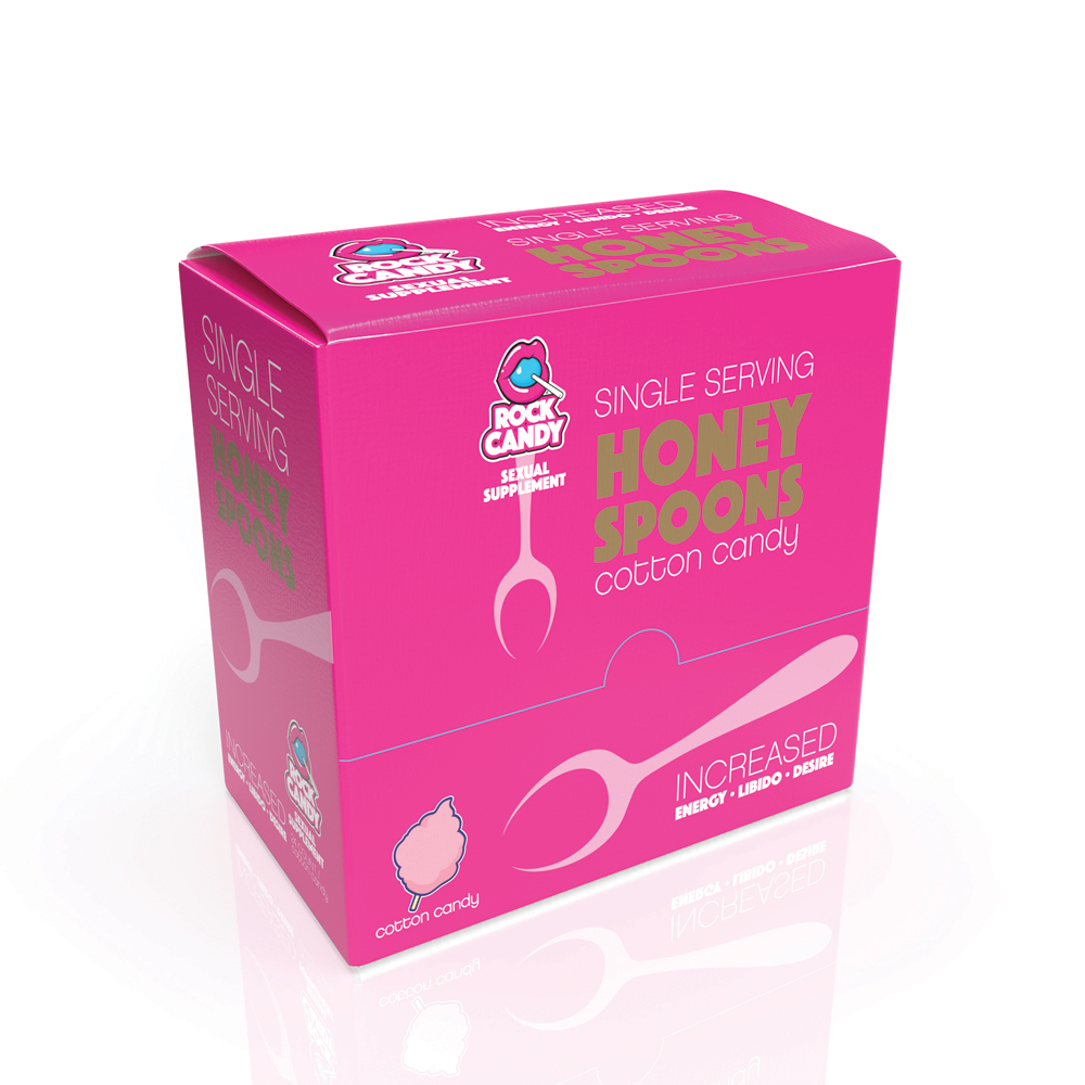 Rock Candy Honey Spoons Cotton Candy Sexual Supplement 24Ct Display 1 Rock Candy Honey Spoons Cotton Candy Sexual Supplement 24Ct Display