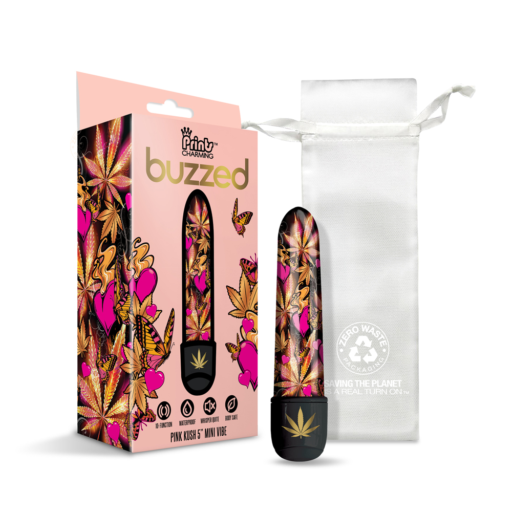 Prints Charming Buzzed 5" Mini Vibe Pink Kush 1 Prints Charming Buzzed 5" Mini Vibe Pink Kush