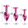 Nixie Metal Butt Plug Trainer Set Pink Metallic - Image 3