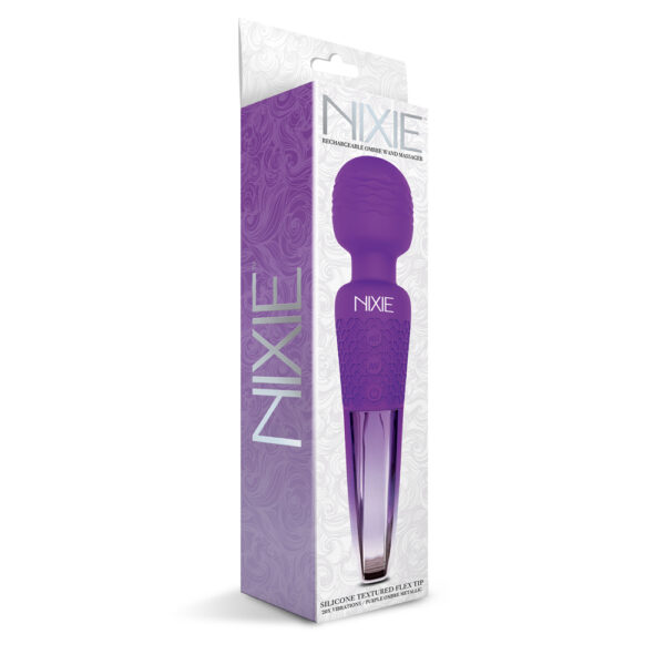 Nixie Rechargeable Wand Massager Purple Ombre