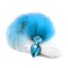 Nixie Metal Butt Plug With Ombre Tail Blue Metallic - Image 2