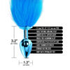 Nixie Metal Butt Plug With Ombre Tail Blue Metallic - Image 3
