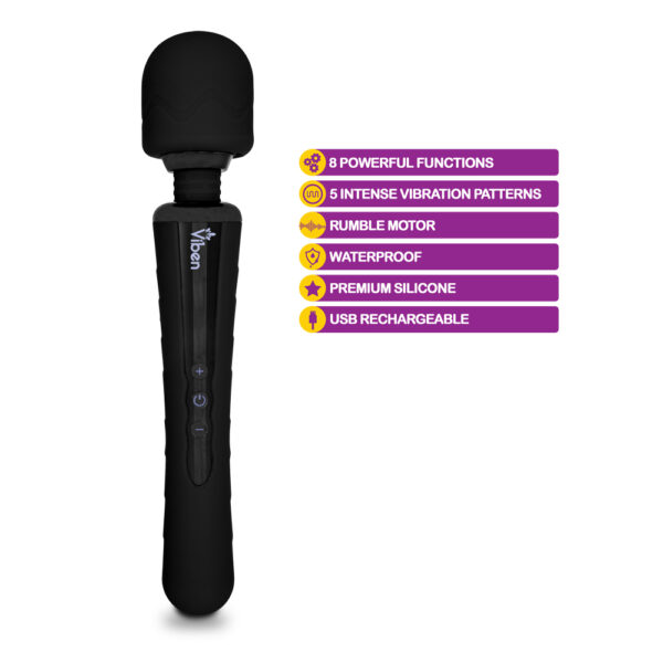 Viben Obsession Wand Massager Black - Image 2