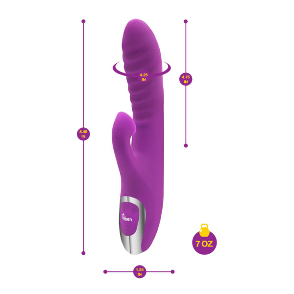 Viben Frenzy Clitorial Suction Rabbit Berry - Image 3