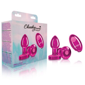 Cheeky Charms Vibrating Butt Plug Pink Small