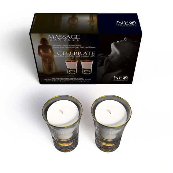 Celebrate Duo Massage Candles 1 oz. - Image 3