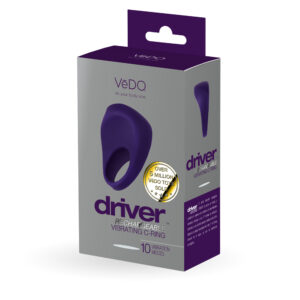 Vedo Driver Rechargeable Vibrating C-Ring Purple