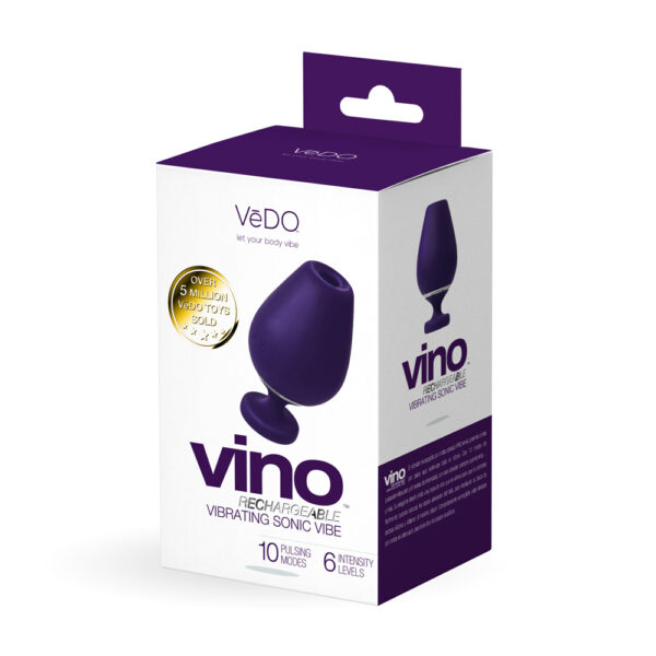 Vino Rechargeable Vibrating Sonic Vibe Purple