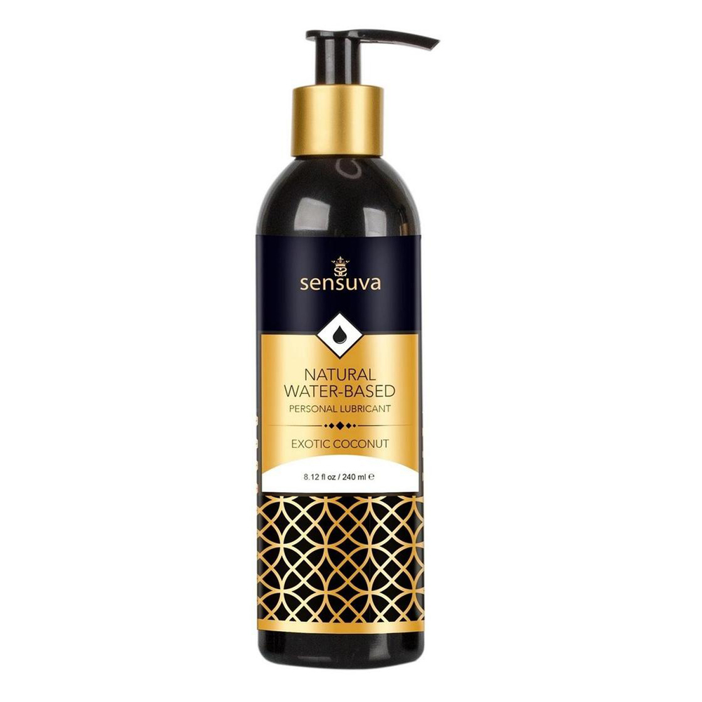 Natural Water-Based Personal Lubricant Exotic Coconut 8 oz. Bottle 1 Natural Water-Based Personal Lubricant Exotic Coconut 8 oz. Bottle
