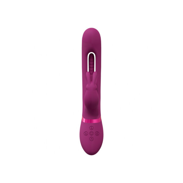 Vive Mika Triple Rabbit With G-Spot Flapping Pink - Image 3