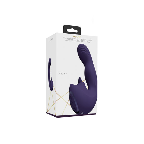 Vive Yumi Triple G-Spot Finger Motion Vibrator Purple