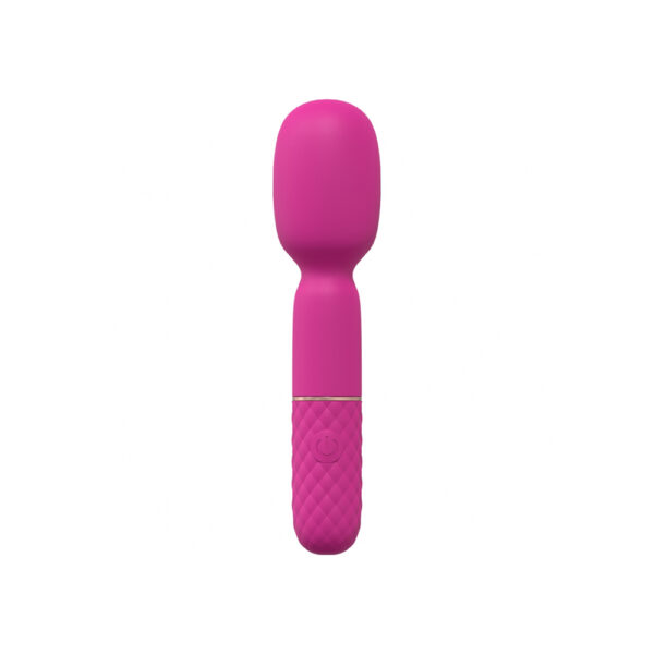 Bella 10 Speed Vibrating Mini-Wand Silicone Rechargeable Waterproof Pink - Image 2