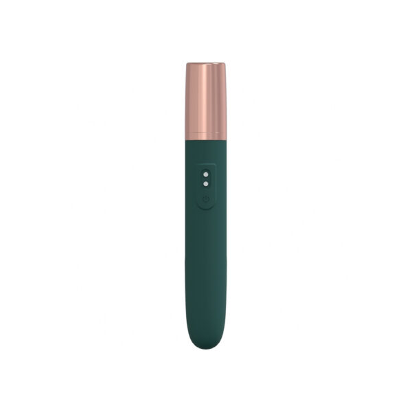 The Traveler 10 Speed Travel Vibe Silicone Rechargeable Waterproof Forest Green - Image 2