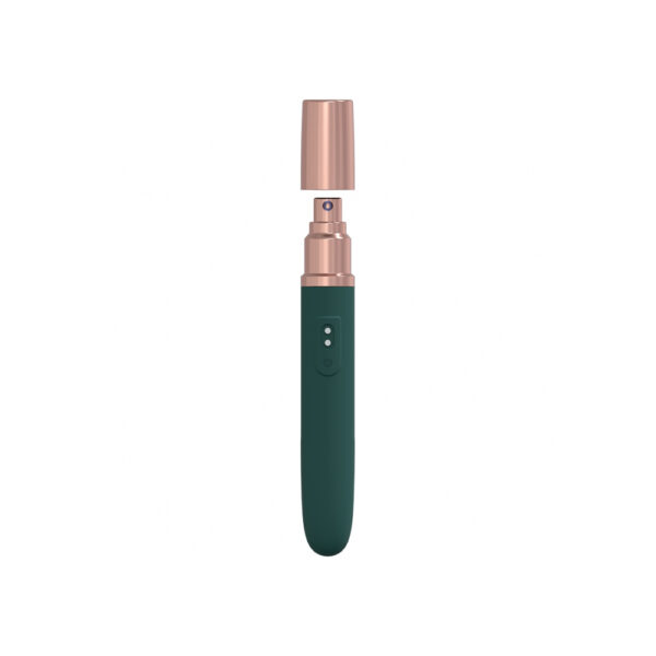 The Traveler 10 Speed Travel Vibe Silicone Rechargeable Waterproof Forest Green - Image 3