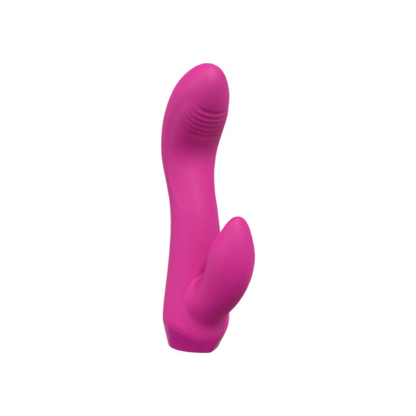 Empower Dual Motor 10 Speed Rabbit Silicone Rechargeable Waterproof Pink - Image 2