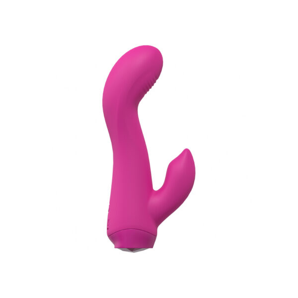 Empower Dual Motor 10 Speed Rabbit Silicone Rechargeable Waterproof Pink - Image 3