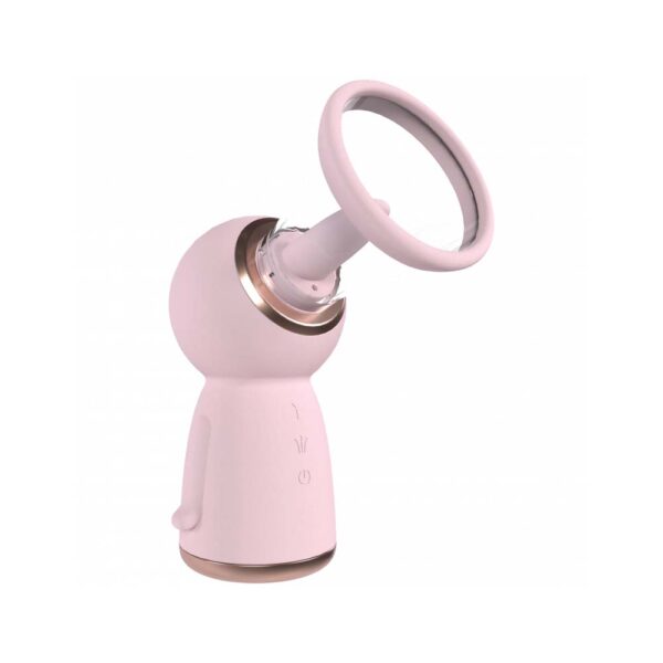 Pumped Sensual Automatic 13-Speed Silicone Rechargeable Vulva & Breast Pump Pink - Image 2