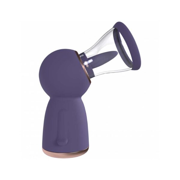 Pumped Exquisite Automatic 13-Speed Silicone Rechargeable Vulva & Breast Pump Purple - Image 3