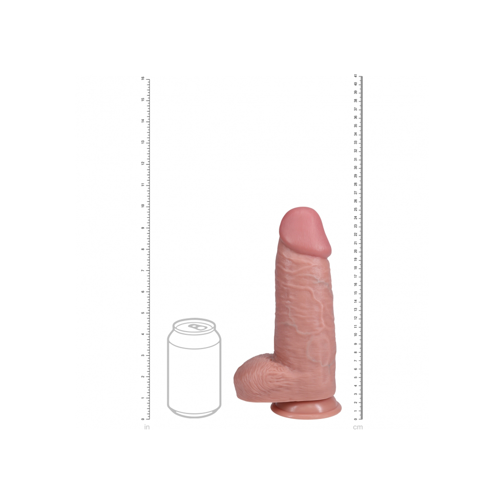 Realrock Extra Thick Realistic Dildo With Balls 10" Flesh 3 Realrock Extra Thick Realistic Dildo With Balls 10" Flesh - Image 3