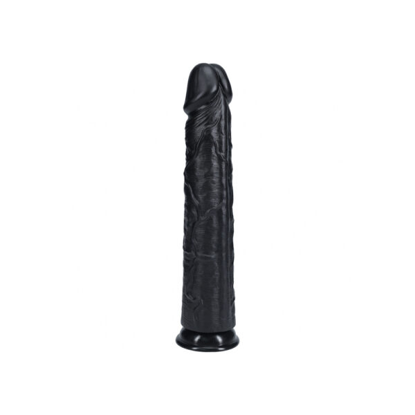 Realrock Extra Long Realistic Dildo No Balls 14" Black - Image 2