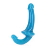 Realrock Glow In The Dark Strapless Strap-On 6'' Neon Blue