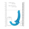 Realrock Glow In The Dark Strapless Strap-On 6'' Neon Blue - Image 3
