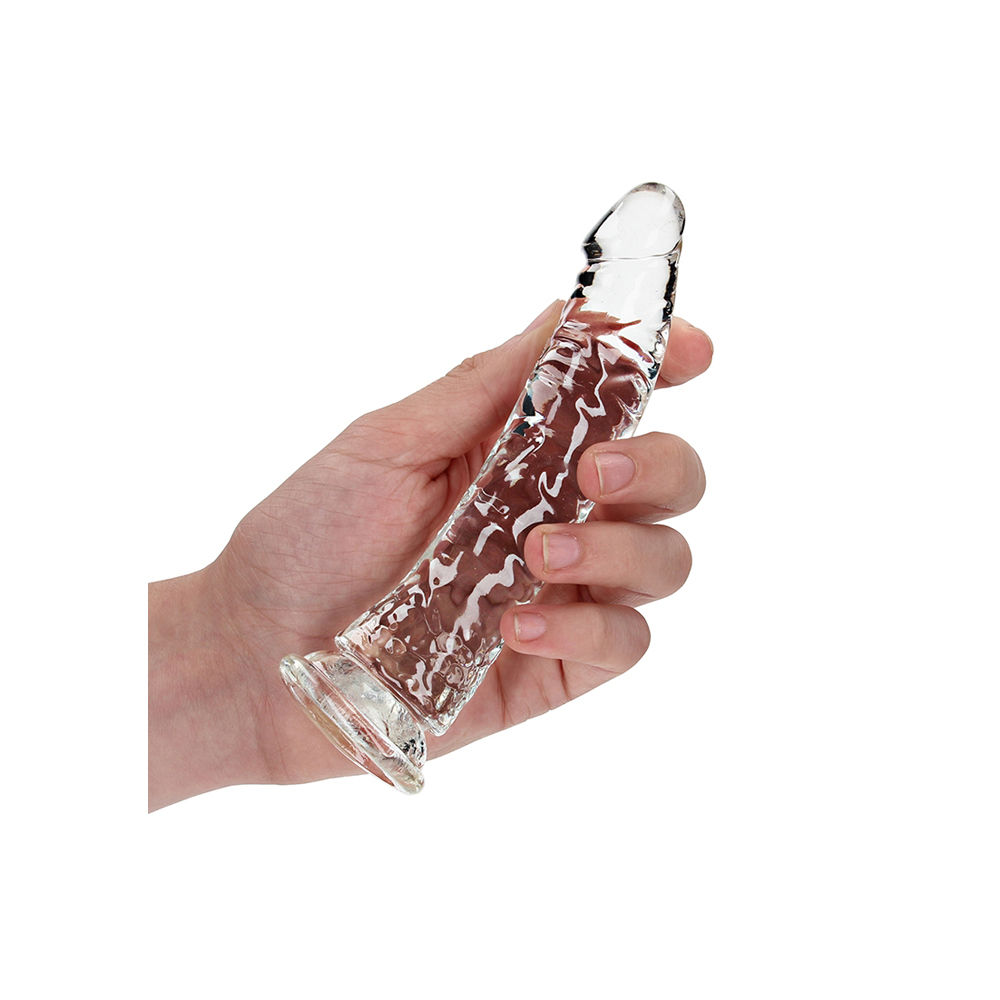 Realrock Crystal Clear Slim Dildo 6'' Transparent 2 Realrock Crystal Clear Slim Dildo 6'' Transparent - Image 2