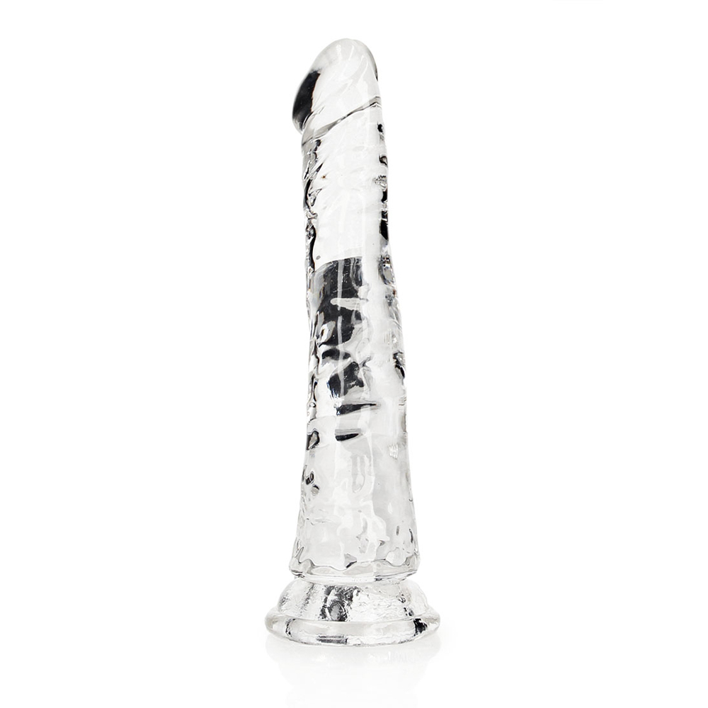 Realrock Crystal Clear Slim Dildo 6'' Transparent 1 Realrock Crystal Clear Slim Dildo 6'' Transparent