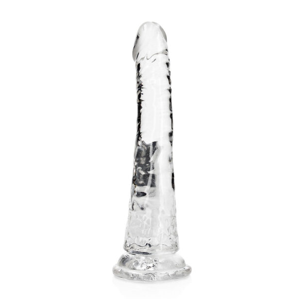 Realrock Crystal Clear Slim Dildo 7'' Transparent
