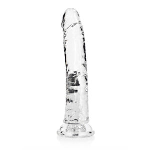Realrock Crystal Clear Slim Dildo 9'' Transparent