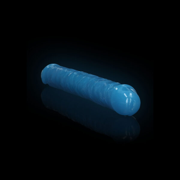 Realrock Glow In The Dark Double Dong 12'' Neon Blue - Image 2
