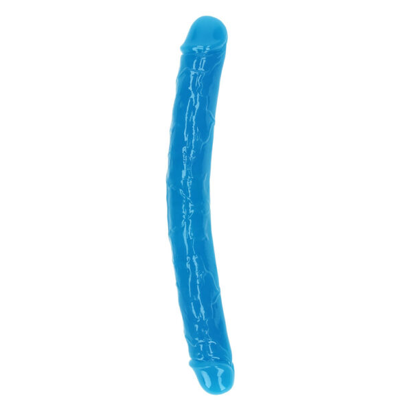 Realrock Glow In The Dark Double Dong 12'' Neon Blue