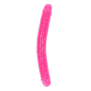 Realrock Glow In The Dark Double Dong 12'' Neon Pink