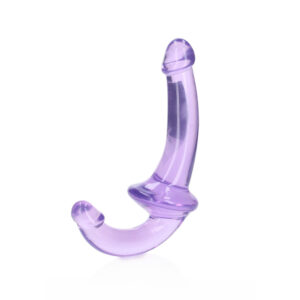 Realrock Crystal Clear Strapless Strap-On 6'' Purple