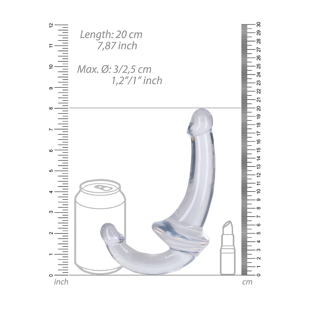 Realrock Crystal Clear Strapless Strap-On 6'' Transparent 3 Realrock Crystal Clear Strapless Strap-On 6'' Transparent - Image 3