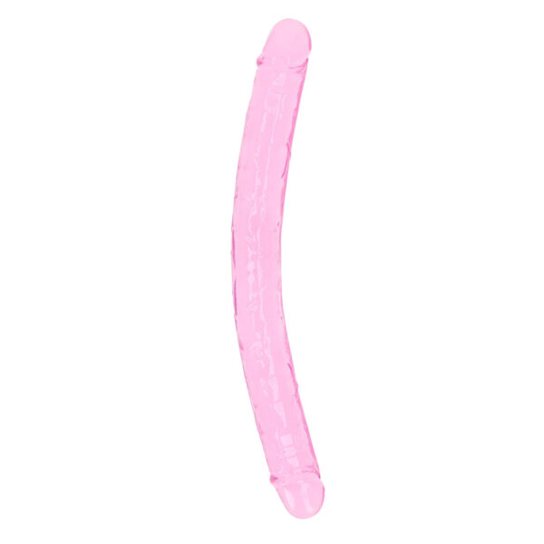 Realrock Crystal Clear Double Dong 13'' Pink