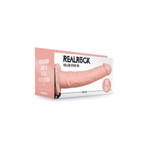 Realrock Hollow Strap-On Without Balls 10" Flesh