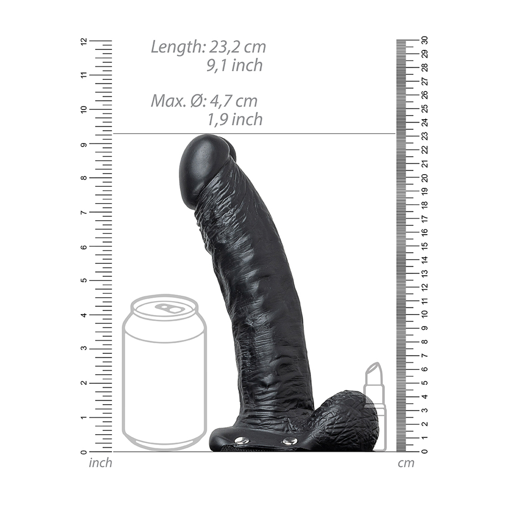 Realrock Hollow Strap-On With Balls 7'' 3 Realrock Hollow Strap-On With Balls 7'' - Image 3
