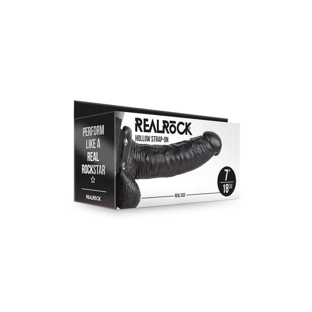 Realrock Hollow Strap-On With Balls 7'' 1 Realrock Hollow Strap-On With Balls 7''