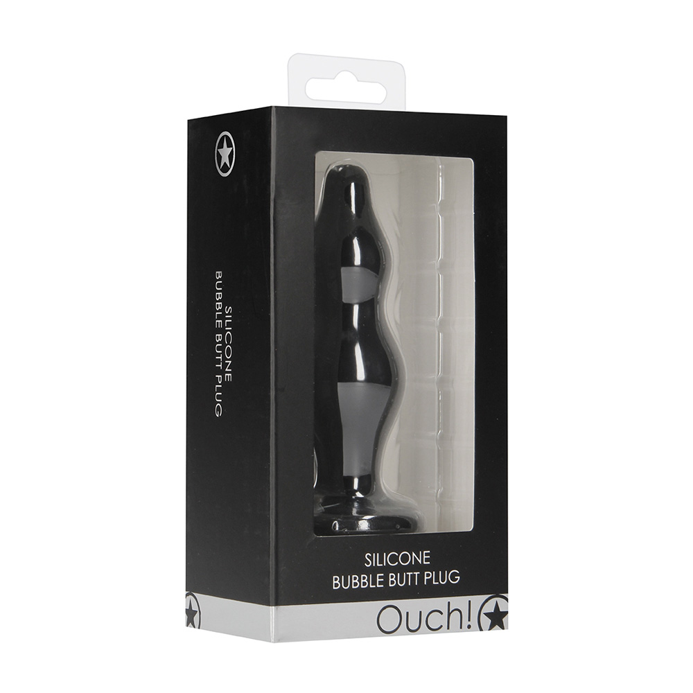 Ouch! Bubble Butt Plug Black 1 Ouch! Bubble Butt Plug Black