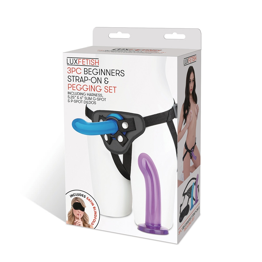 3 Pc Beginners Strap-On & Pegging Set 1 3 Pc Beginners Strap-On & Pegging Set