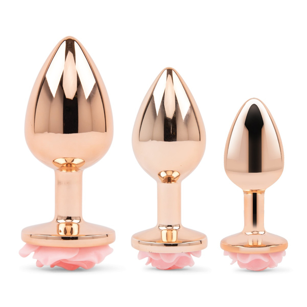 Gemsations 3Pc Rose Anal Training Kit Rose Gold 2 Gemsations 3Pc Rose Anal Training Kit Rose Gold - Image 2