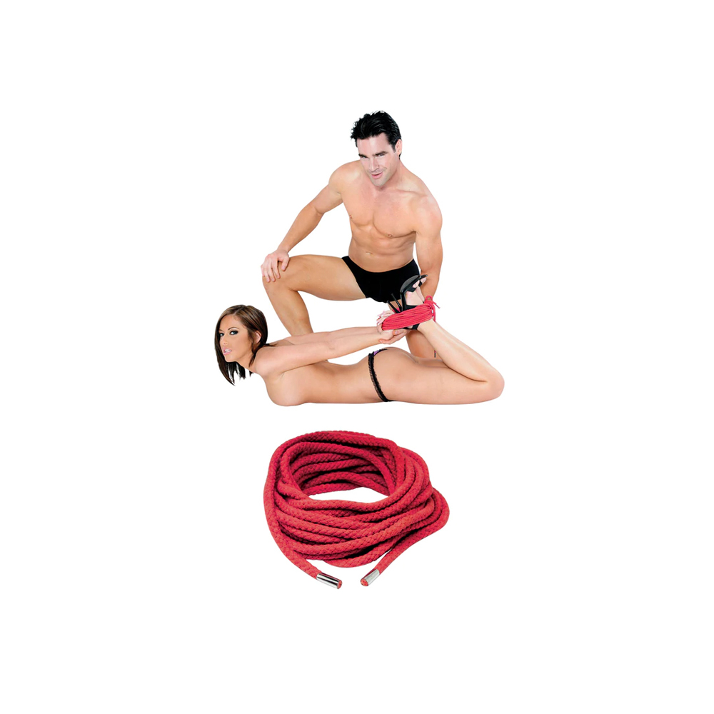 Fetish Fantasy Series Japanese Silk Rope Red 2 Fetish Fantasy Series Japanese Silk Rope Red - Image 2