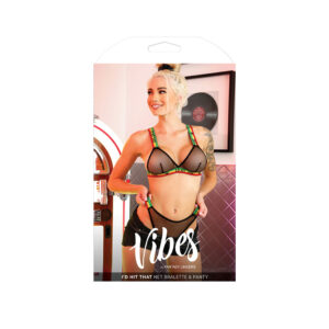 I'd Hit That Net Bralette & Panty - L/XL Boxed