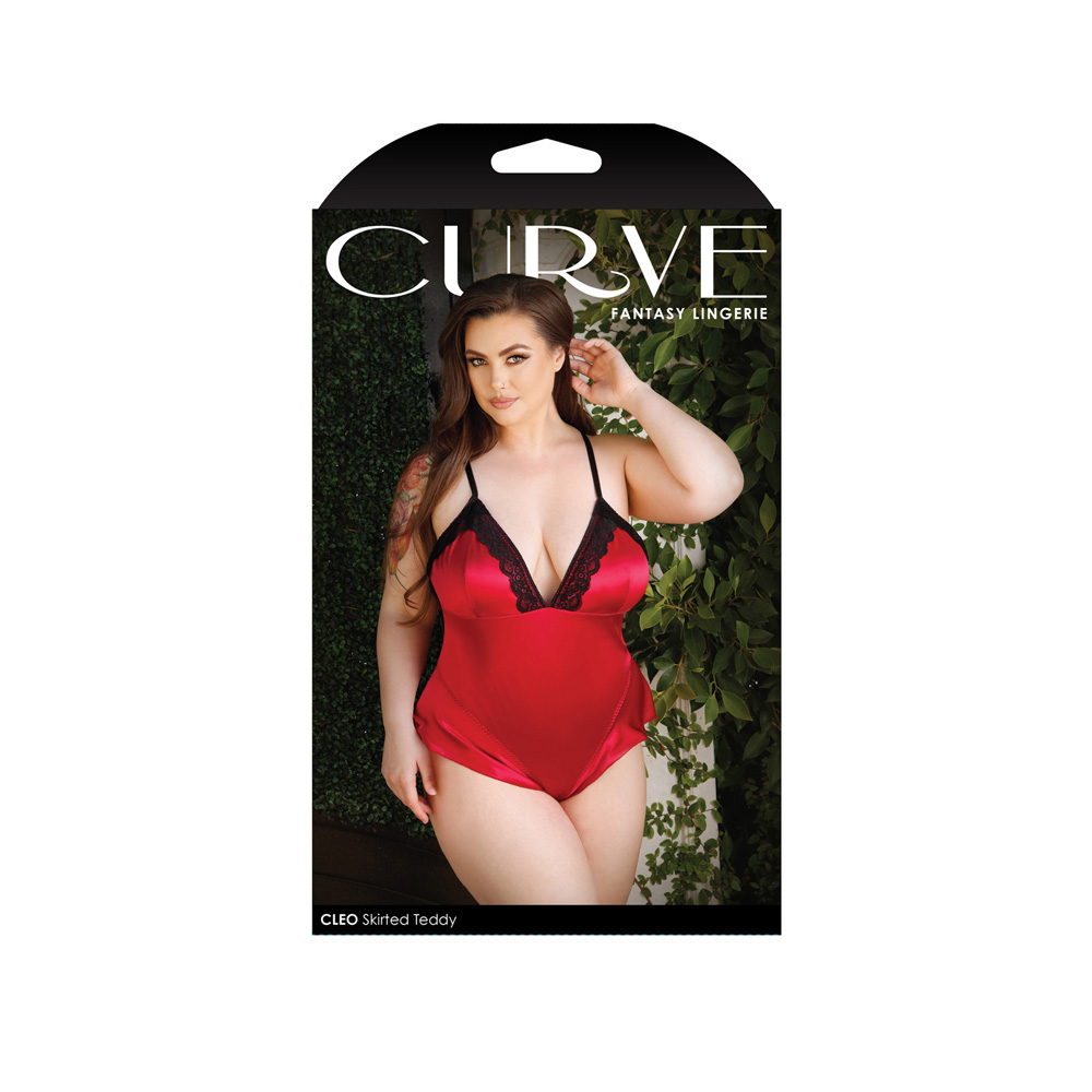 Cleo Skirted Teddy 1X/2X 1 Cleo Skirted Teddy 1X/2X