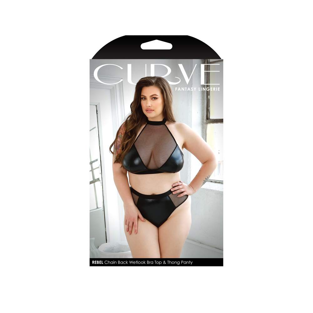 Rebel Wetlook Bra Top & Panty 1X/2X 1 Rebel Wetlook Bra Top & Panty 1X/2X